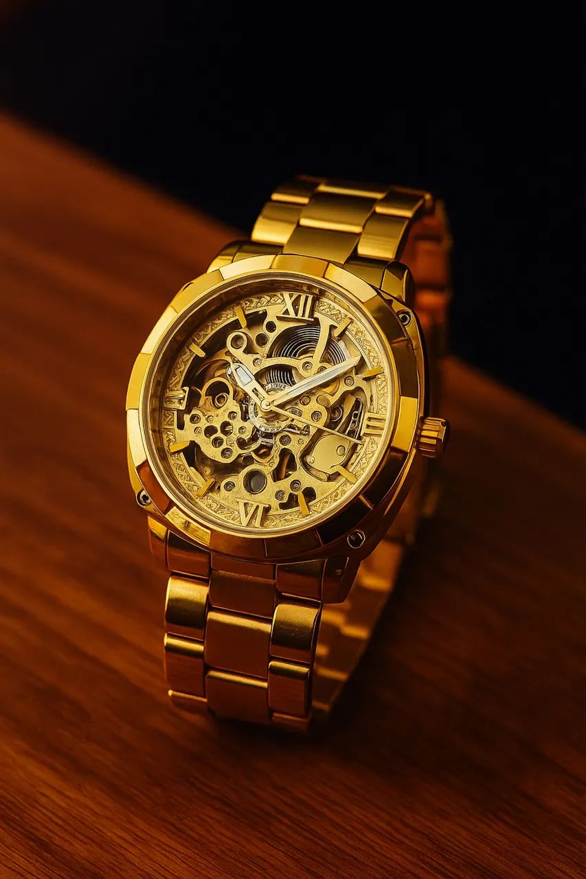 Vendo Relógio Forsnung dourado 