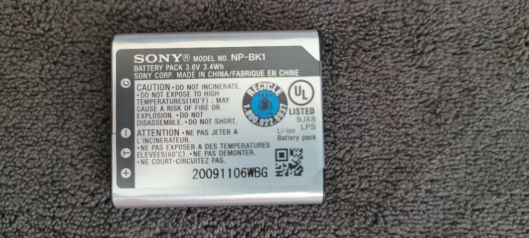 Carregador com Bateria Sony Np-bk1/fk1 W180 W190 S750 S780 S950 S980 - Foto 3