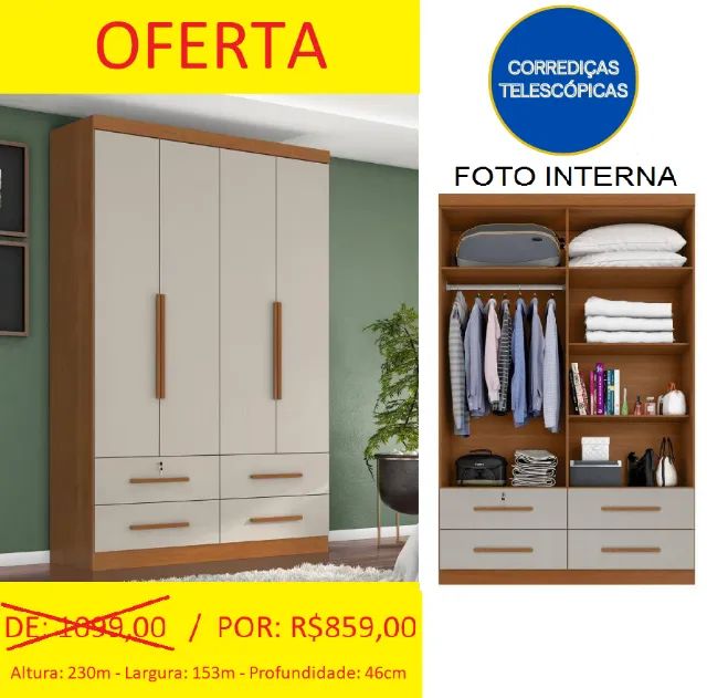 Guarda roupa - aproveite 