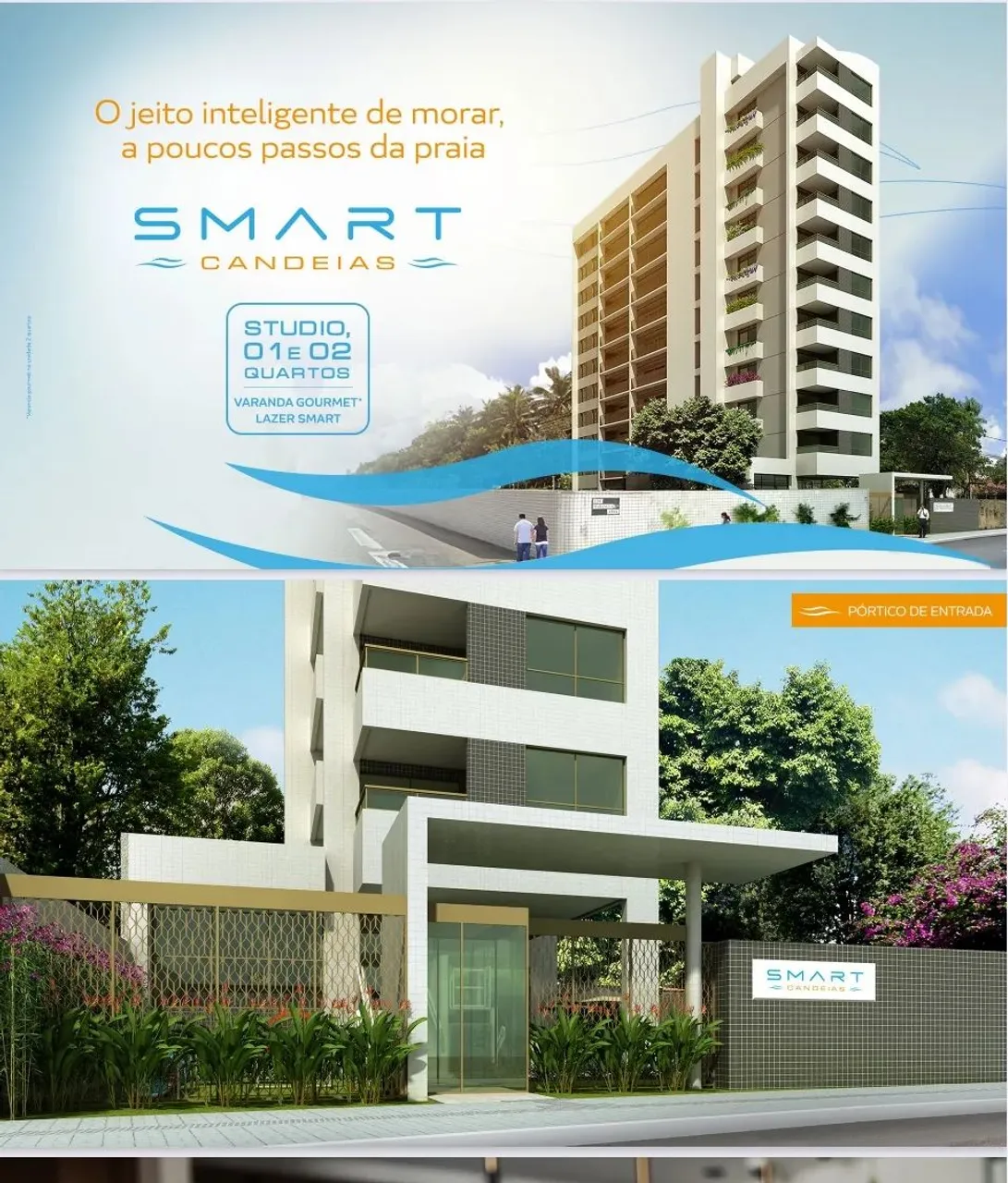 Studio de 27 metros quadrados em Candeias vista mar a venda
