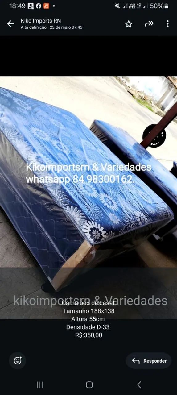 Cama de Casal de Mola ensacada 