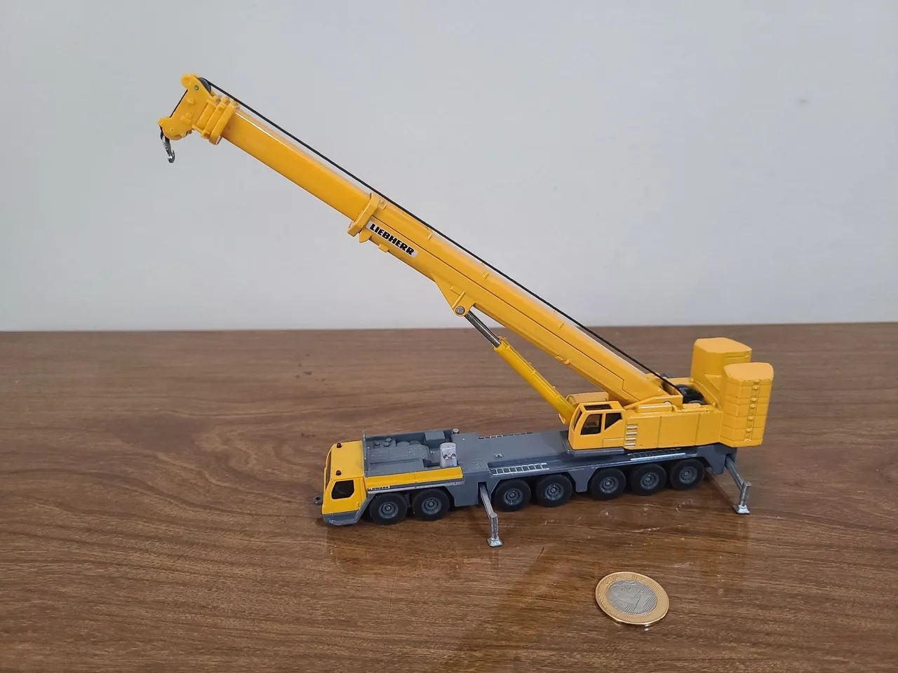 Carrinho Miniatura Caminhão Guindaste Liebherr LTM 400T Siko Diecast Metal 1:87