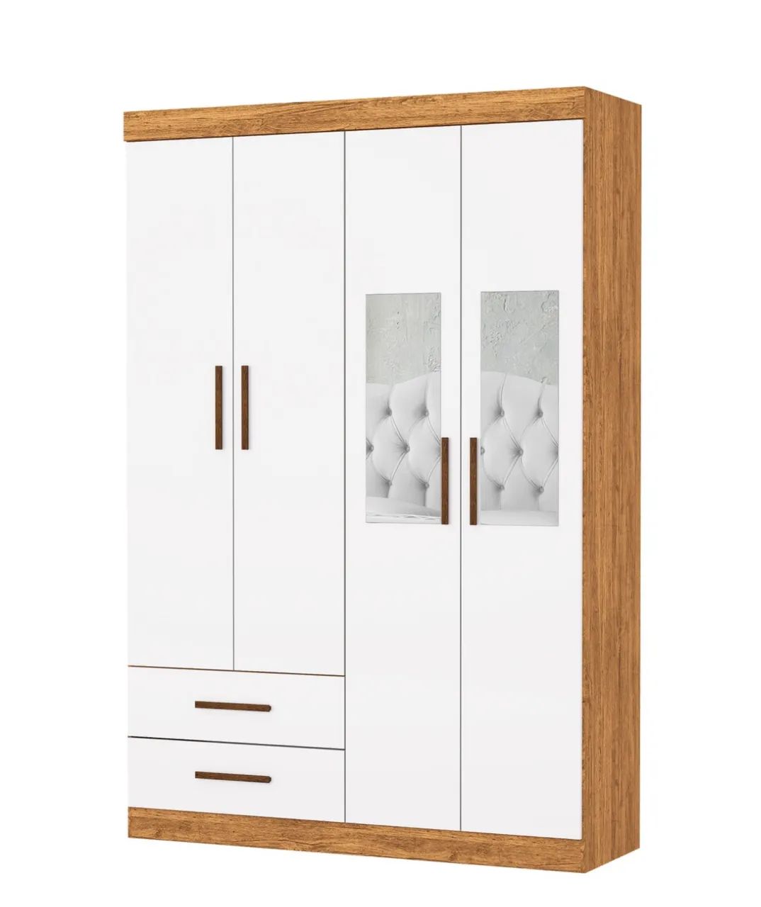 Guarda Roupa 4 portas e 2 gavetas com espelho em Promoção! - Foto 2