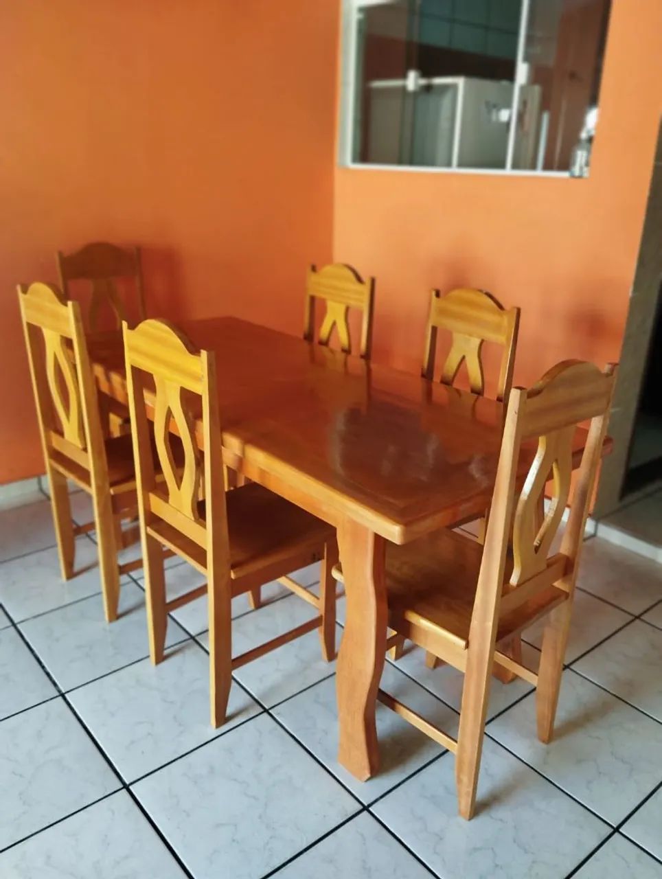 Mesa de Jantar de Madeira Maciça - Foto 4