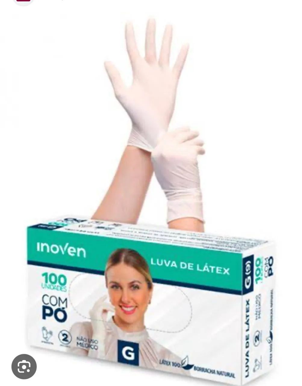 Luvas de Látex Inoven - 100 unidades