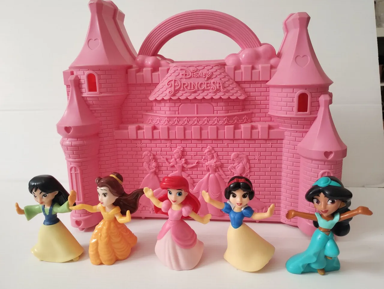 Castelo com 5 Princesas - Oficiais Disney (Maleta e Figuras)