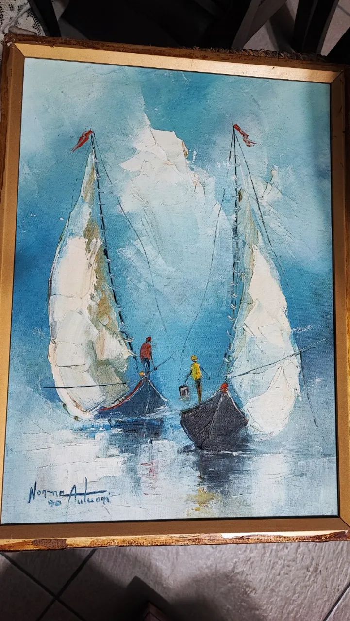 Quadro Óleo sobre Tela espatulado