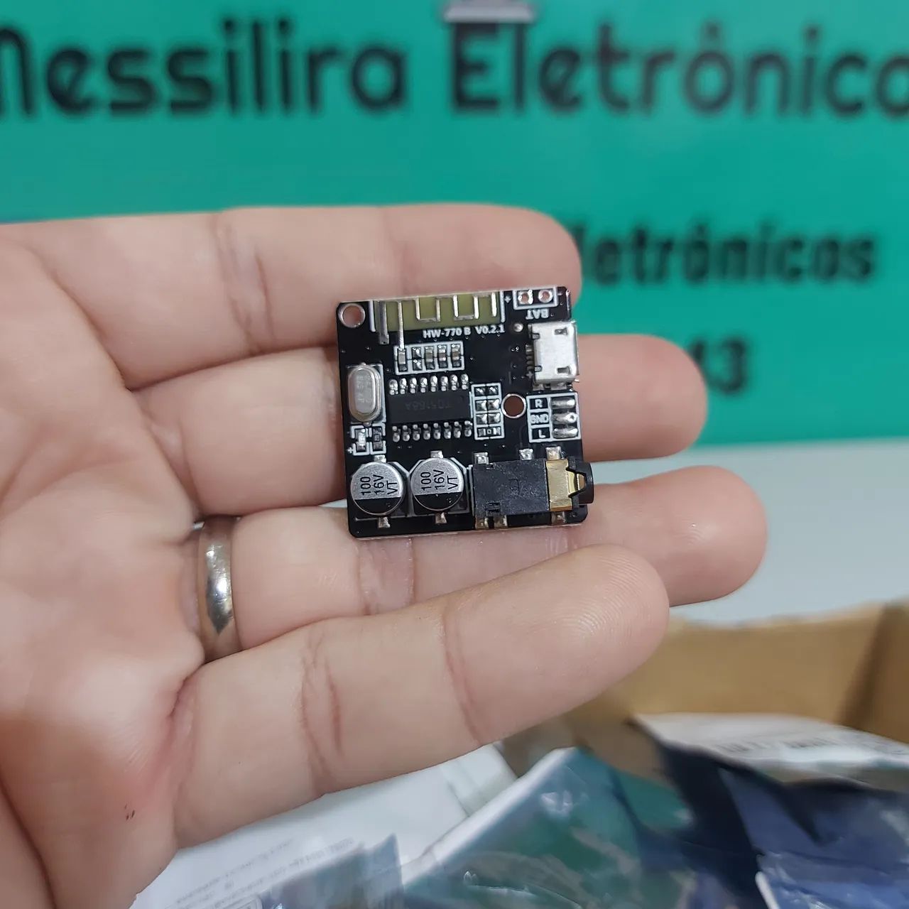 Módulo Bluetooth 5.0 Receptor Áudio com Isolador DC-DC B0505S-1W - Foto 4