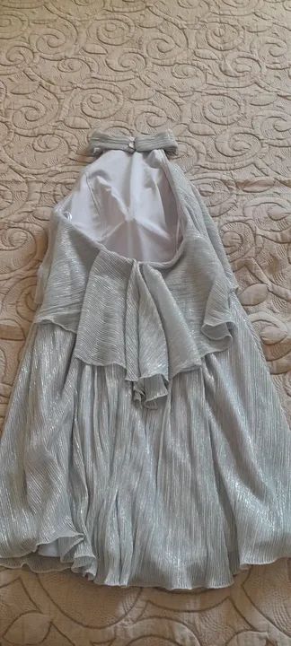 Vestido Plissado Cinza - Tamanho P - Foto 2