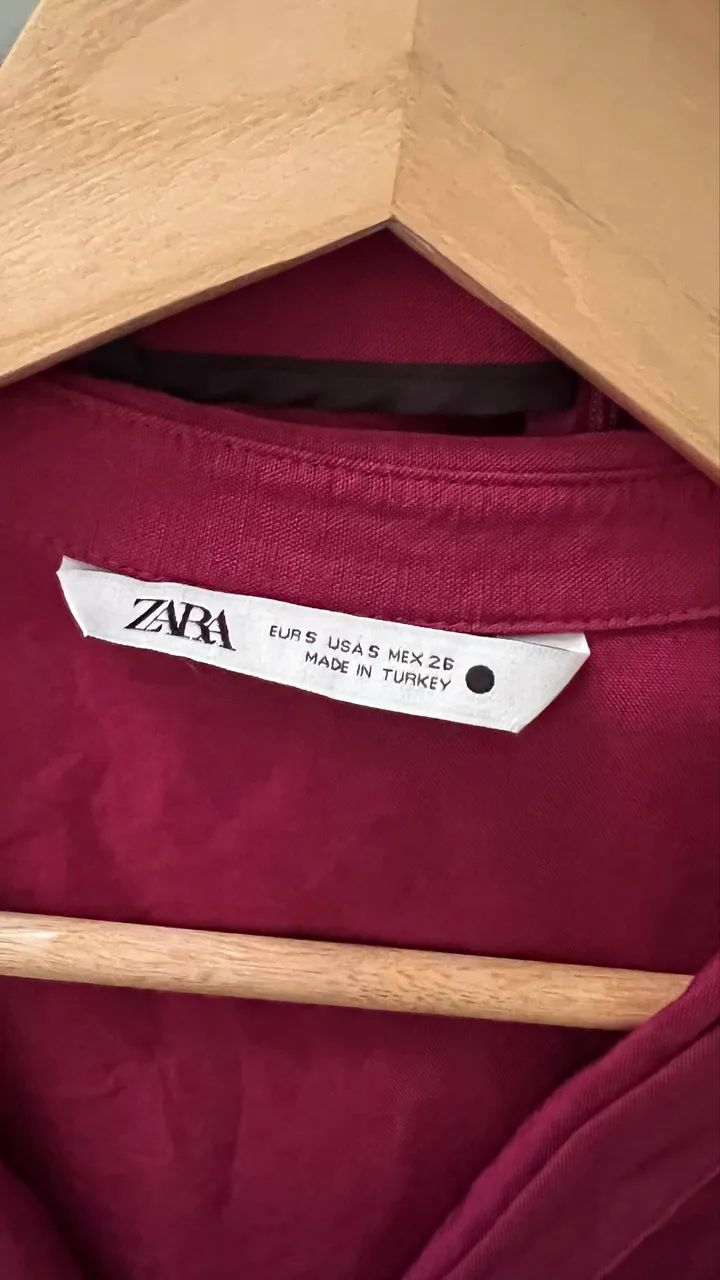 CONJUNTO SAIA E BLUSA LINHO ZARA P  - Foto 3