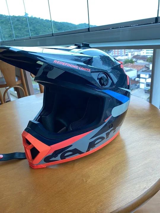 Capacete Bell  MX-9 Seven Azul Marinho  -  Tamanho 56 - Foto 3
