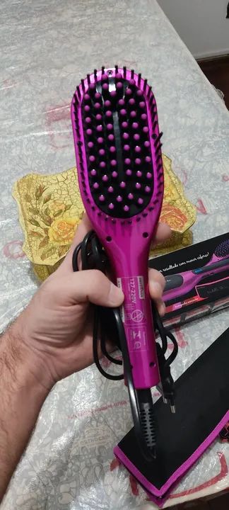 Escova Leia o Anúncio Secadora e Alisadora de Cabelo Britânia  Modelle Shine Bivolt Nova - Foto 6
