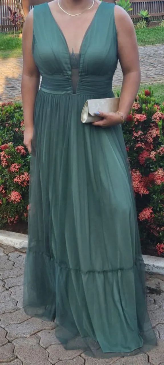 Vestido verde-oliva - Foto 2