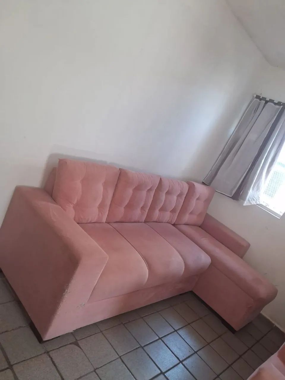 Sofá Rosa Retrátil  - Foto 2