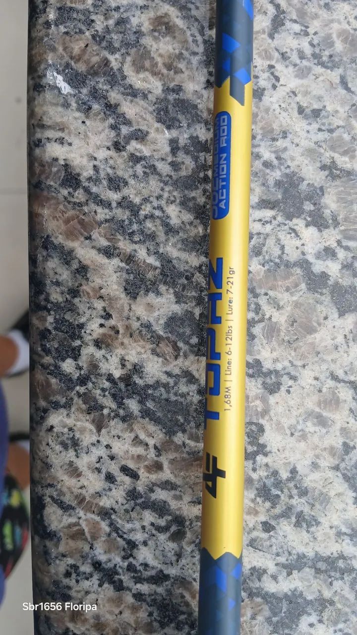 Kit vara ,carretilha e linha multifilamento  - Foto 5