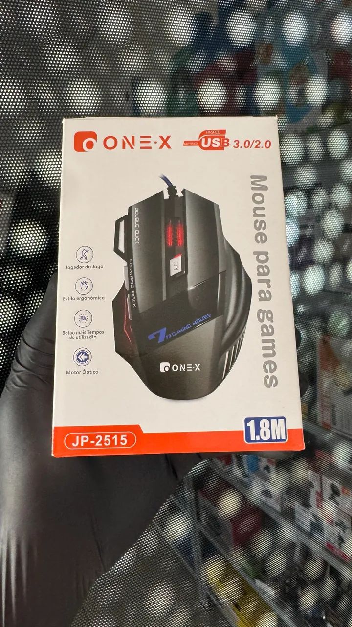 Mouse Gamer USB com 7 botões 
