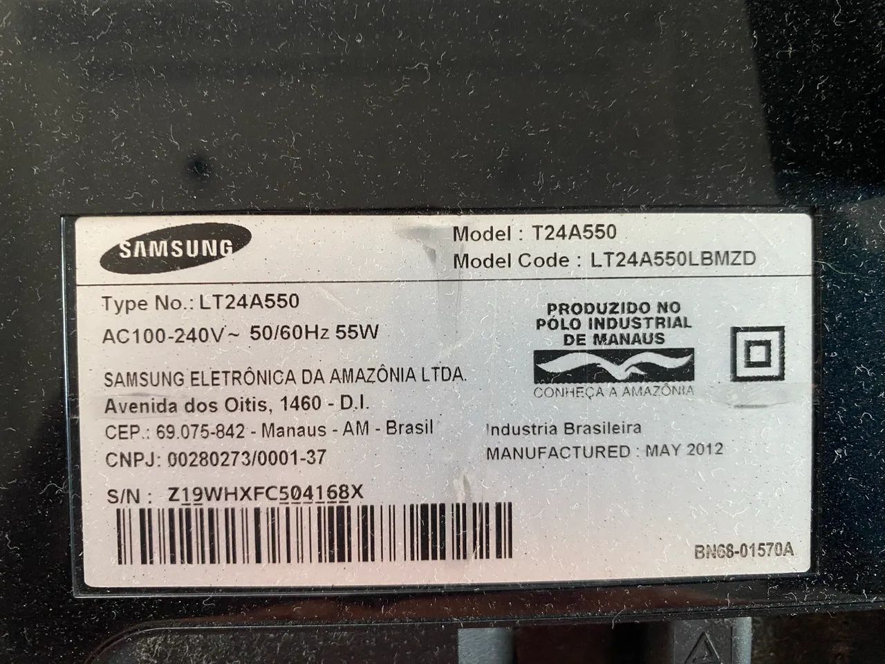 Monitor Samsung 24 polegadas para retirada de peças  - Foto 4