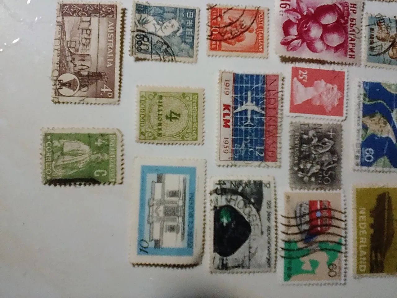 Conjunto de selos de várias partes do planeta  - Foto 3