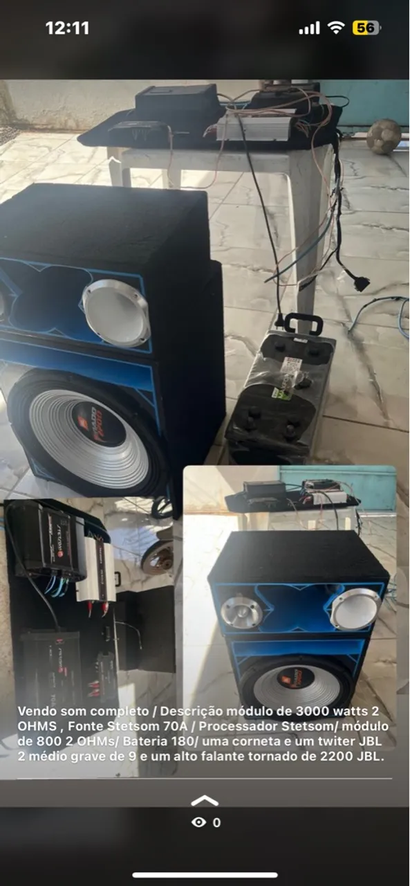 Som Completo para Carro - JBL e Stetsom