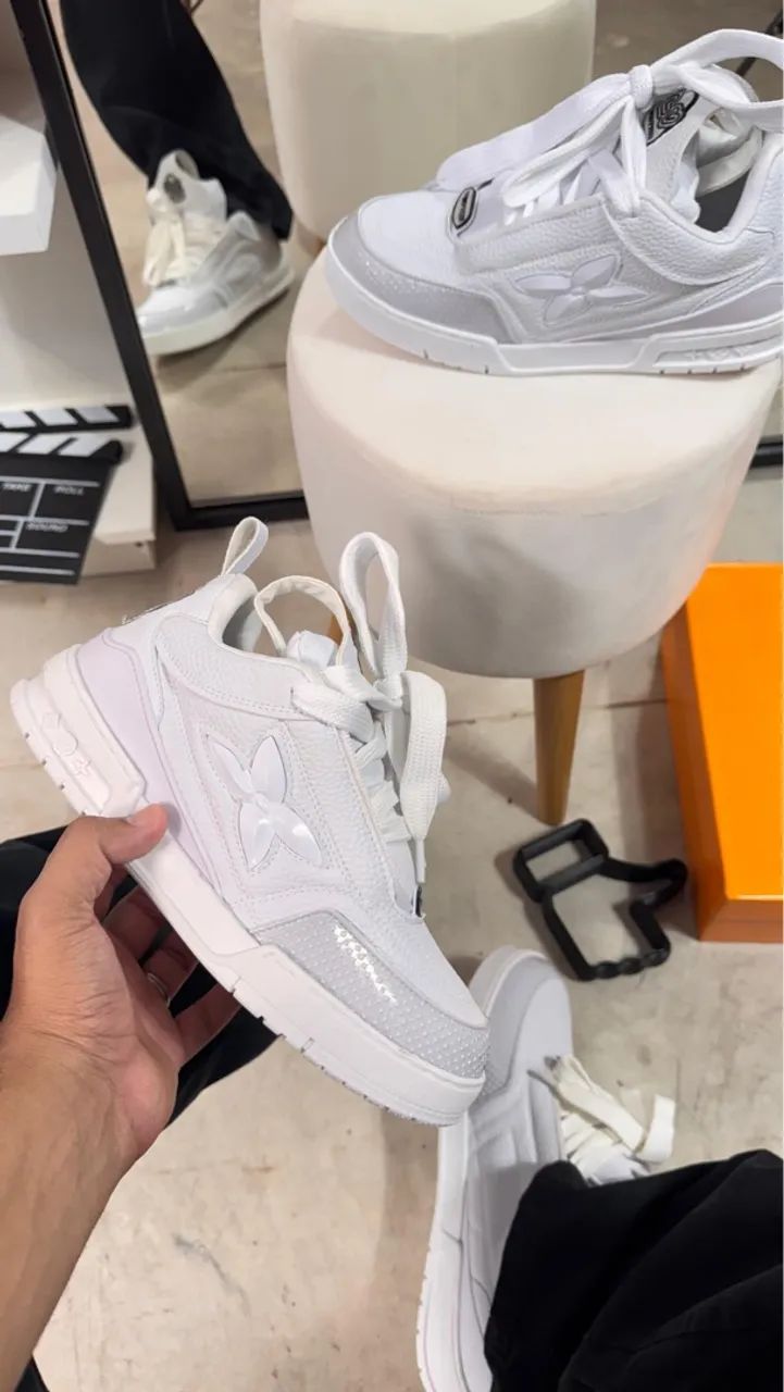 Tênis Louis Vuitton Branco - Novo - Foto 5