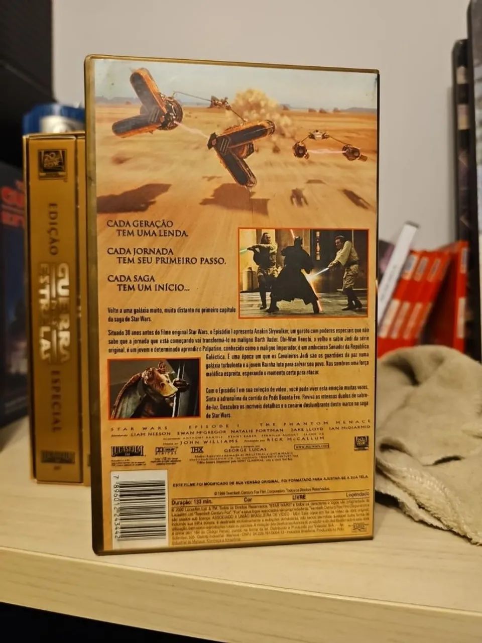 7 VHS coleção star wars Guerra nas Estrelas legendado originais de