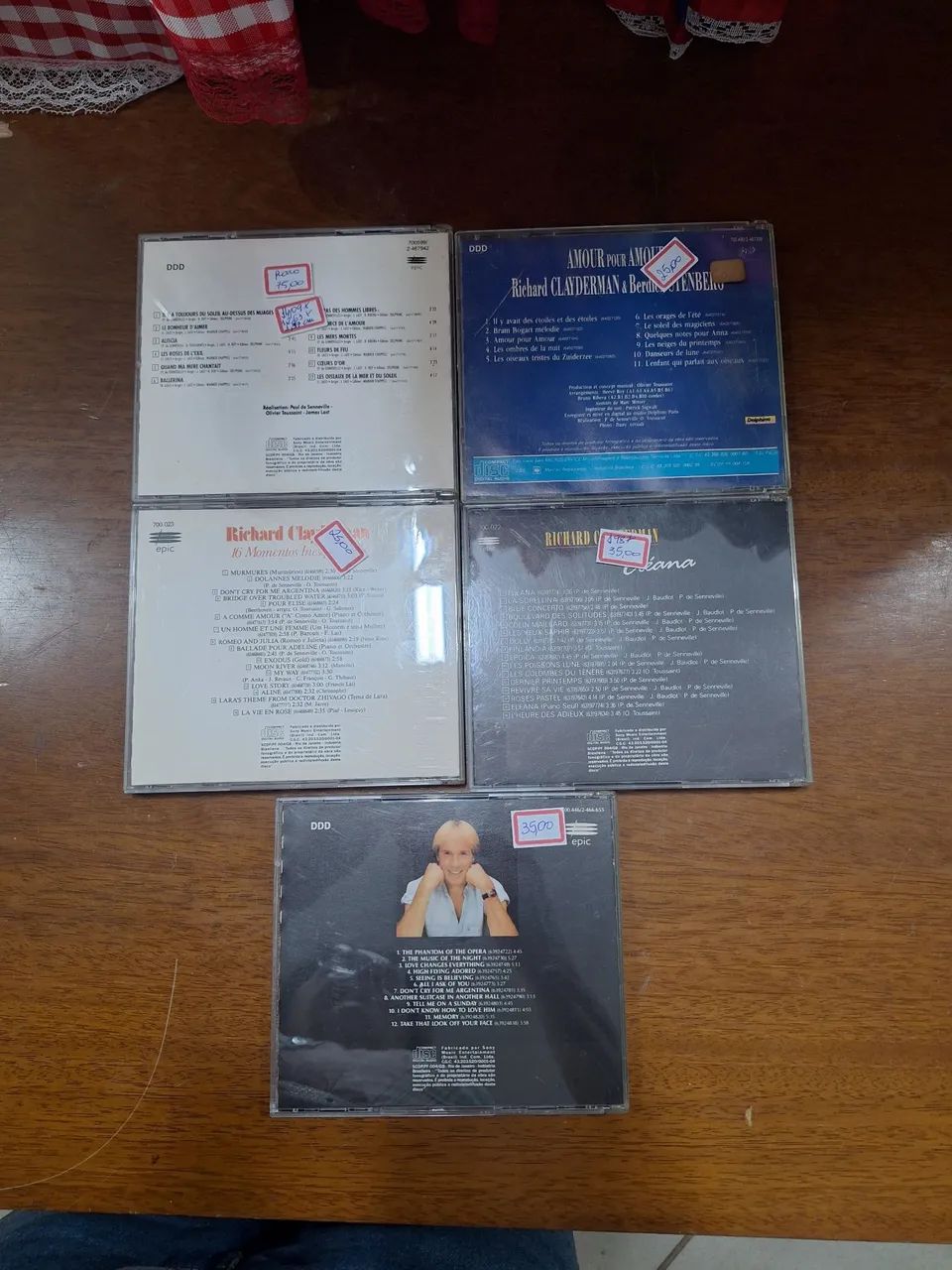 Kit CDs com 05 CDs anos 80,90, Richard Clayderman - Foto 2