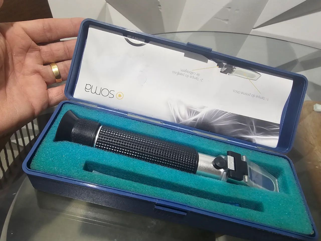 Refratômetro Soma o melhor para salinidade de água de aquário marinho  - Foto 4