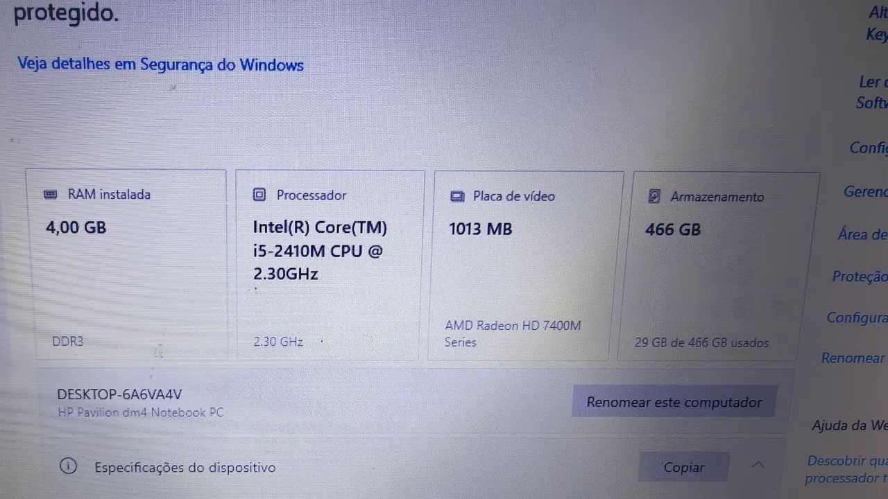 NOTEBOOK HP CORE I5 PLACA DE VIDEO 1 GB USADO  - Foto 4