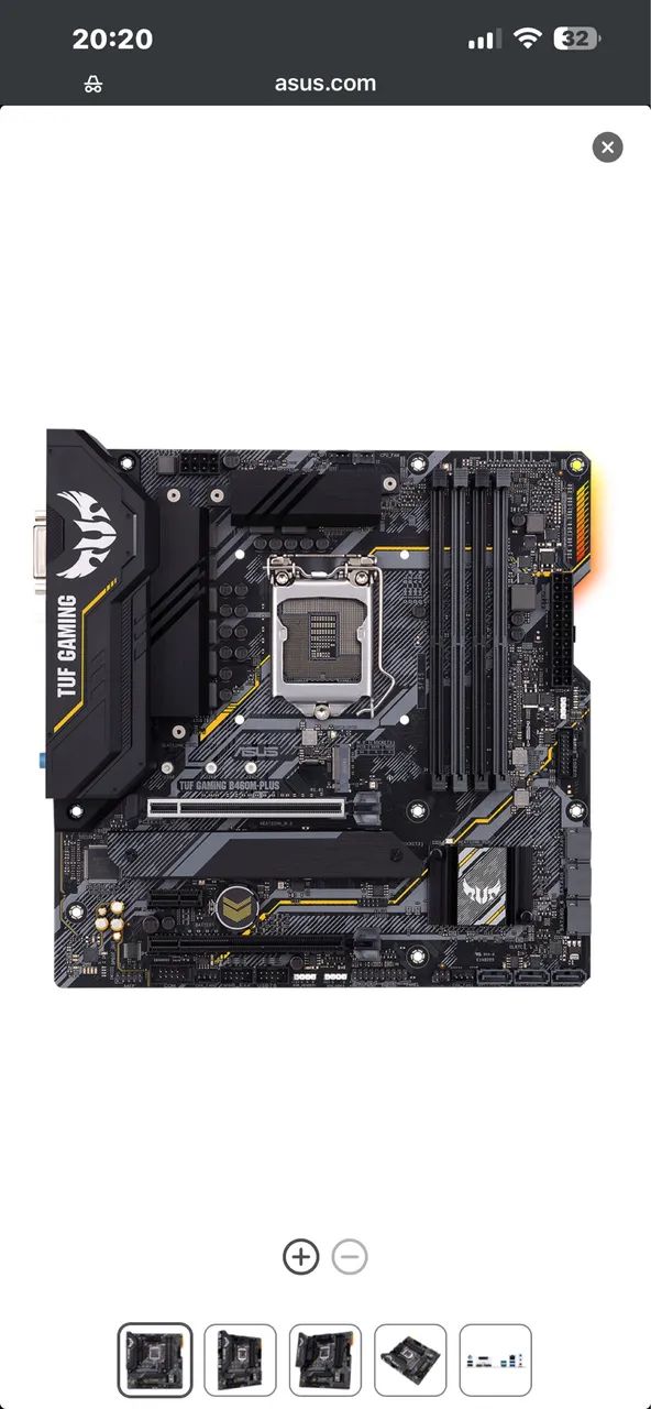 Placa-Mãe ASUS TUF GAMING B460M-PLUS - Foto 2