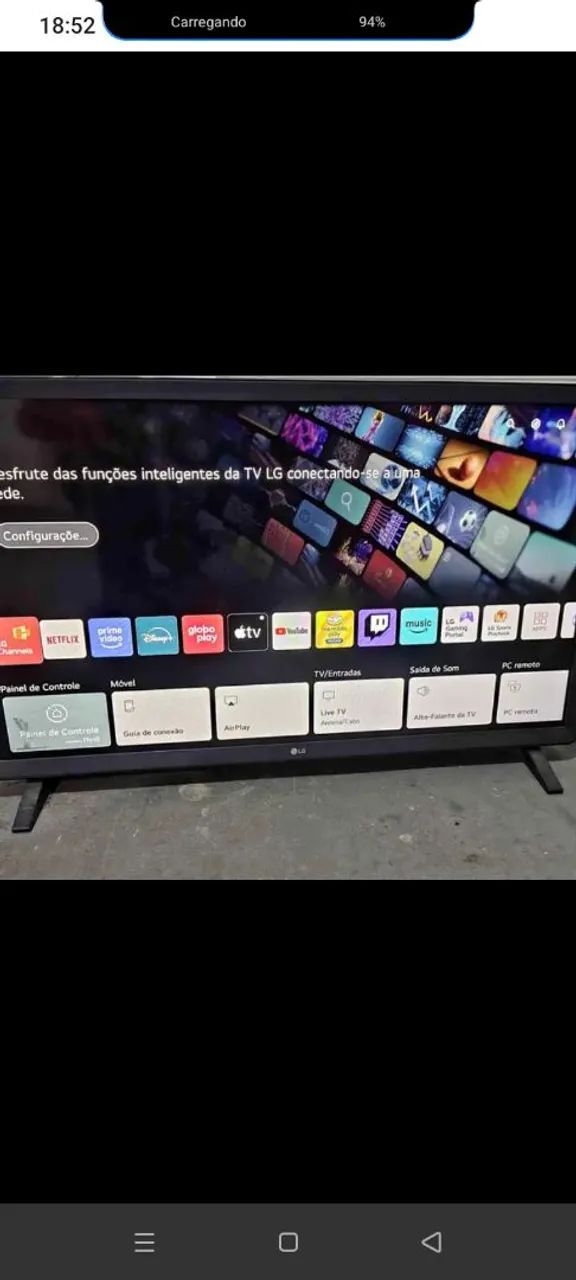 Smartv LG 32 polegadas funcionando perfeitamente 