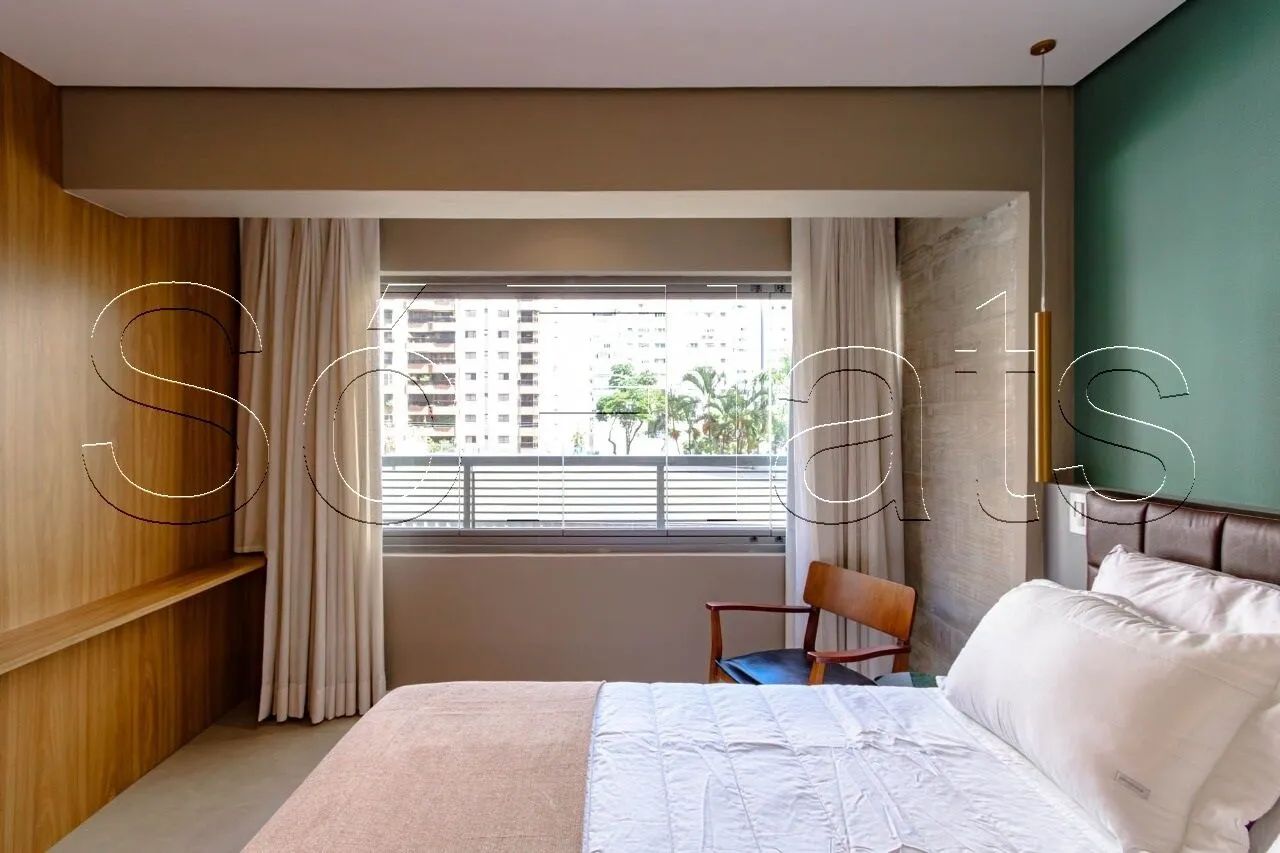 Studio mobiliado com varanda no Itaim Bibi, perto Faria Lima e Parque do Povo - Foto 5
