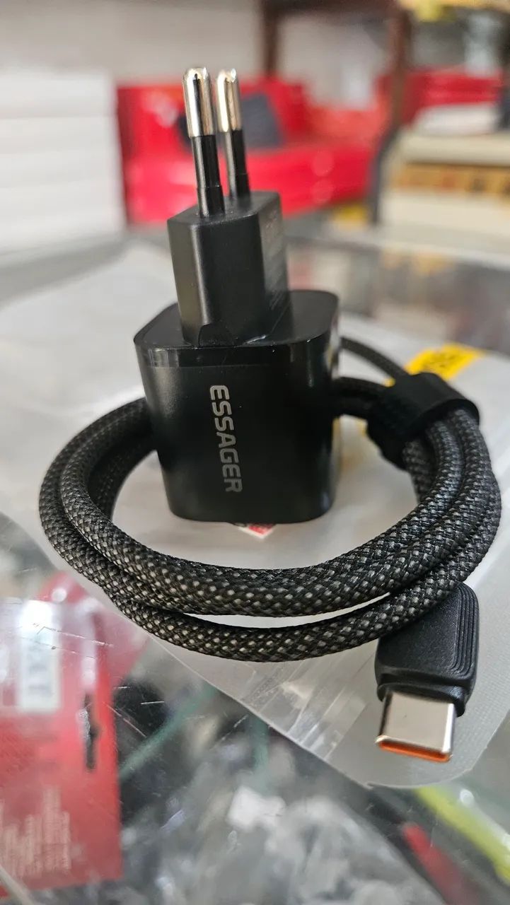 Essager fonte turbo 20w com cabo tipo C  - Foto 2