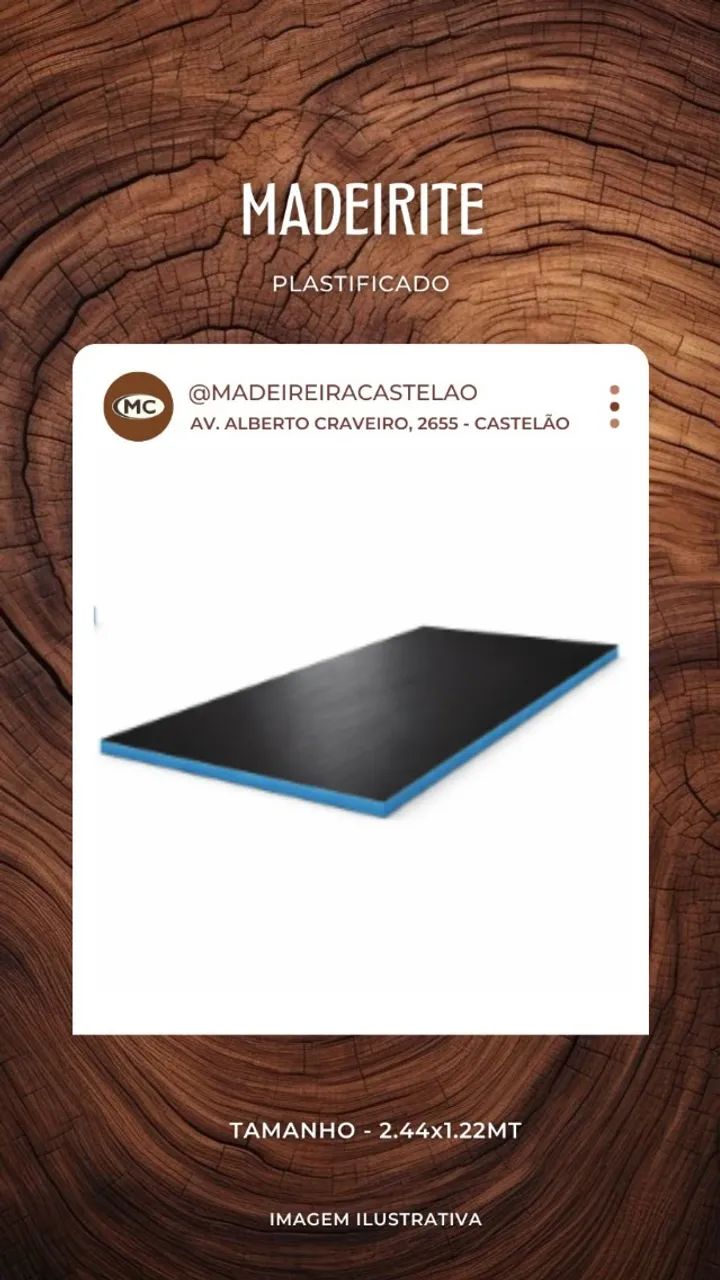 MADEIRITE PLASTIFICADO 
