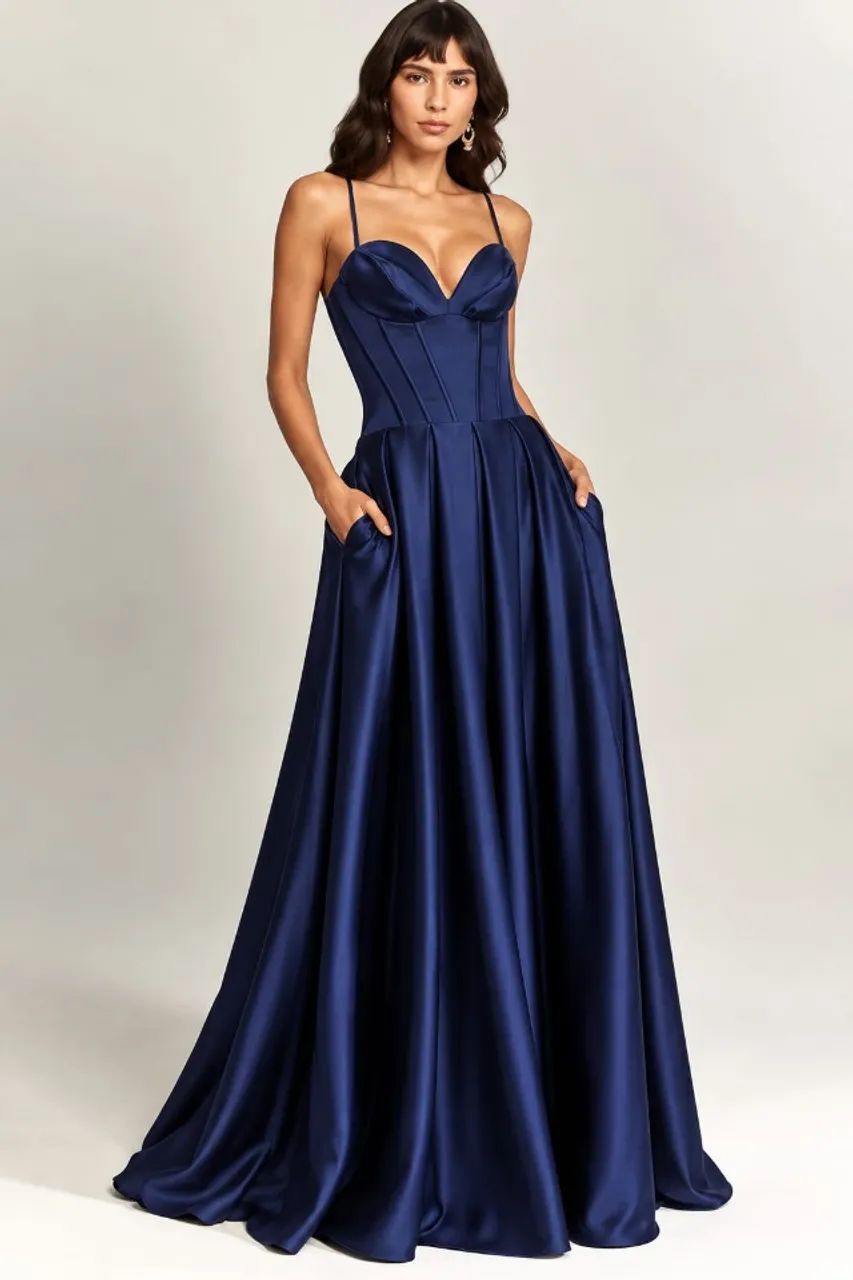 Vestido azul majeste