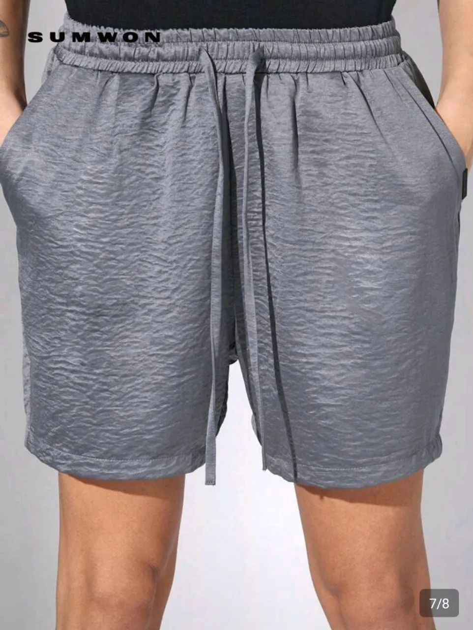 Short masculino Sumwon Cinza  - Foto 3