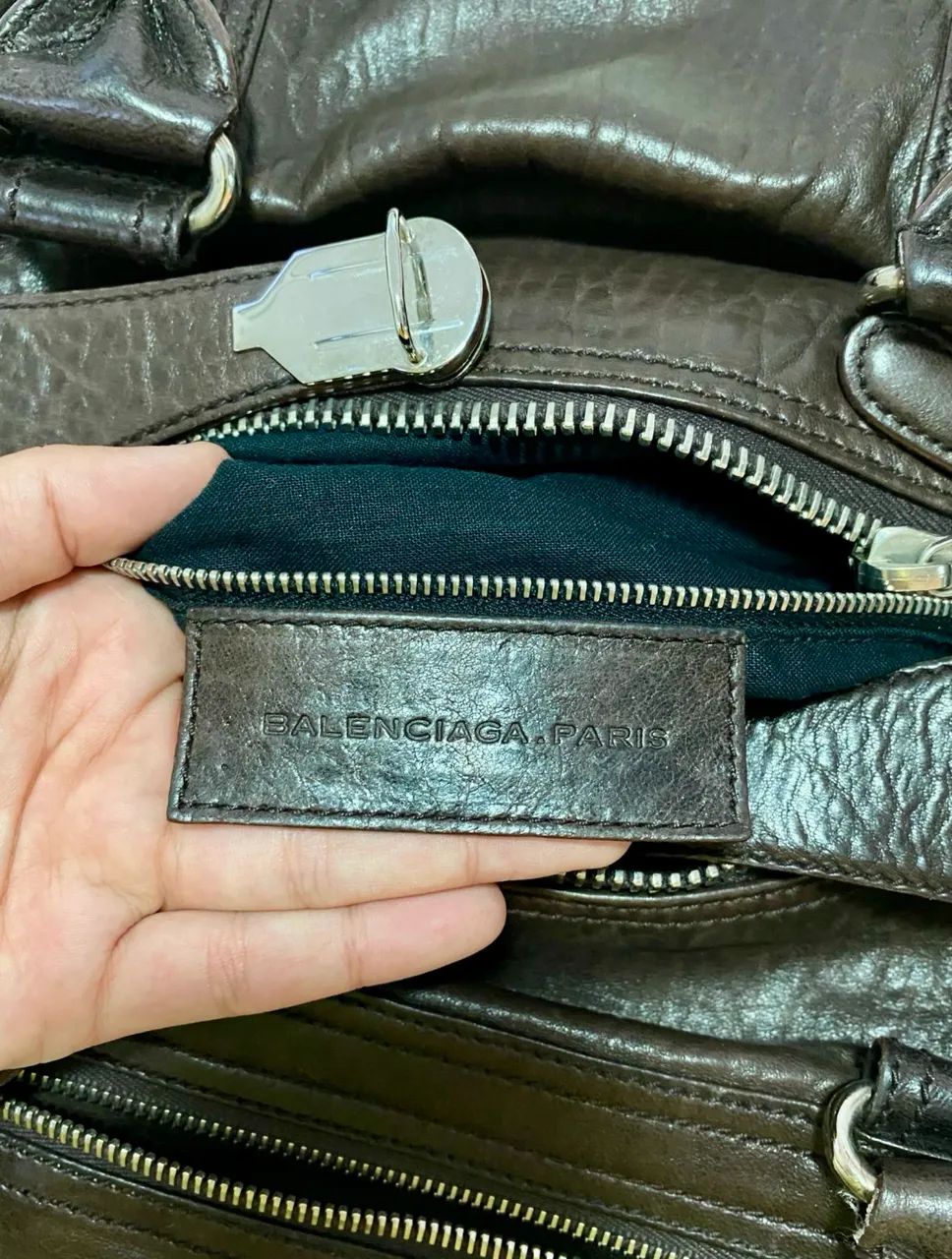 Bolsa de couro Balenciaga Vintage Original - Foto 4