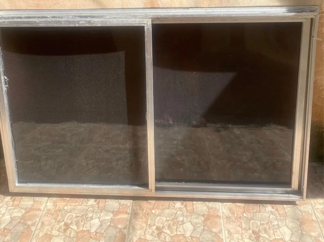 Porta de correr alumínio 1,20  x 80cm 