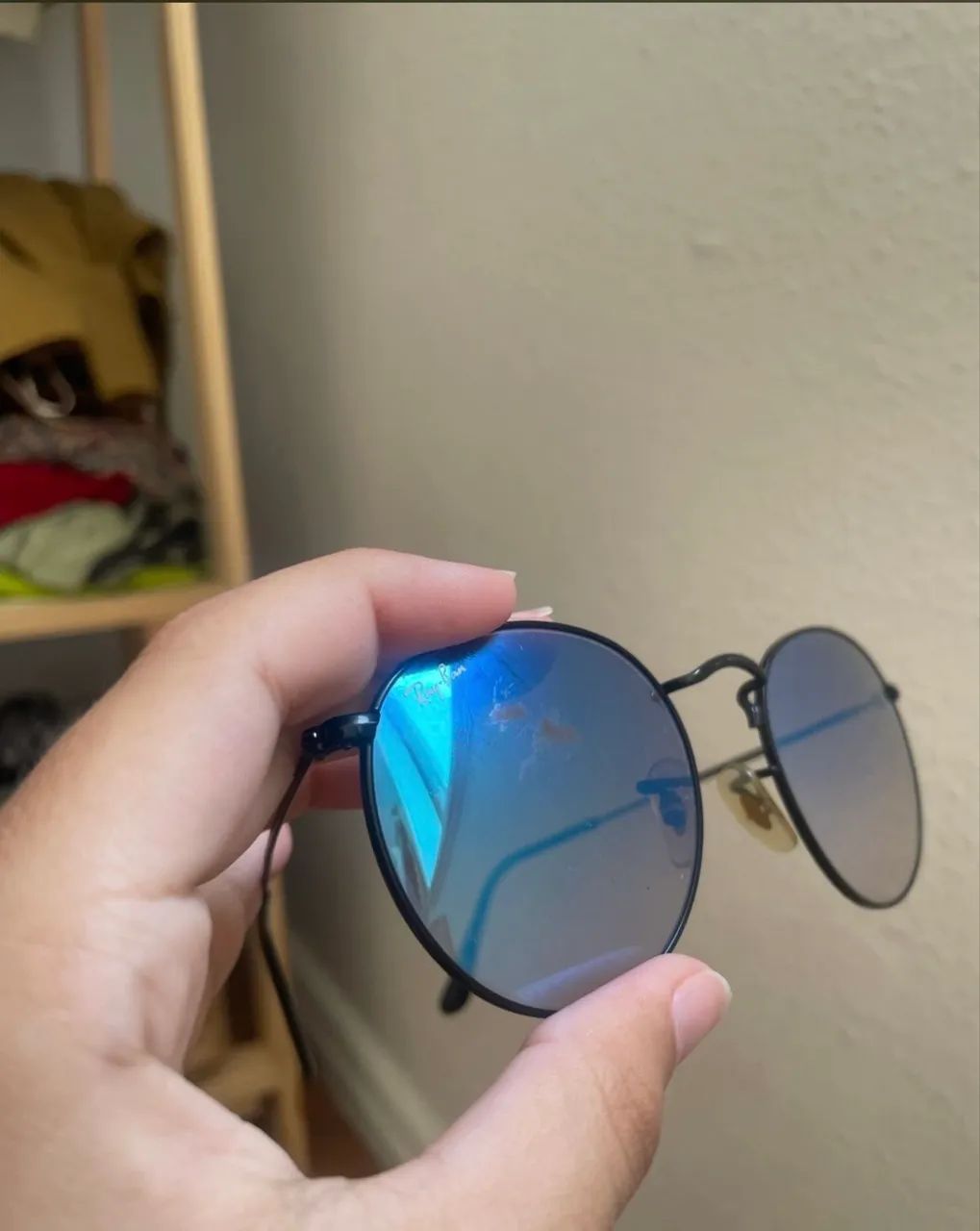 óculos de sol rayban round metal - Foto 5