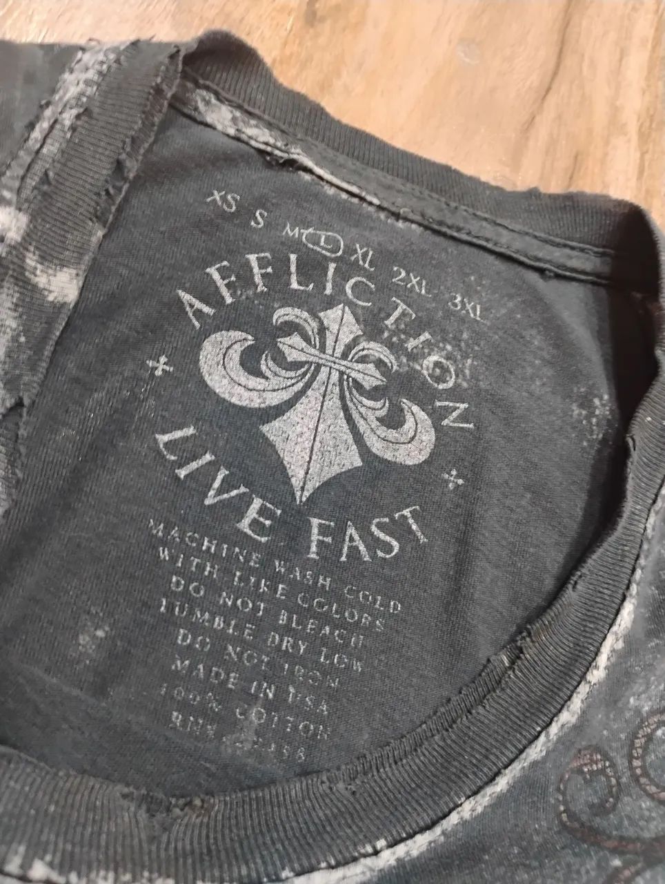 Affliction Skull & winged cross 1/1br - Foto 3