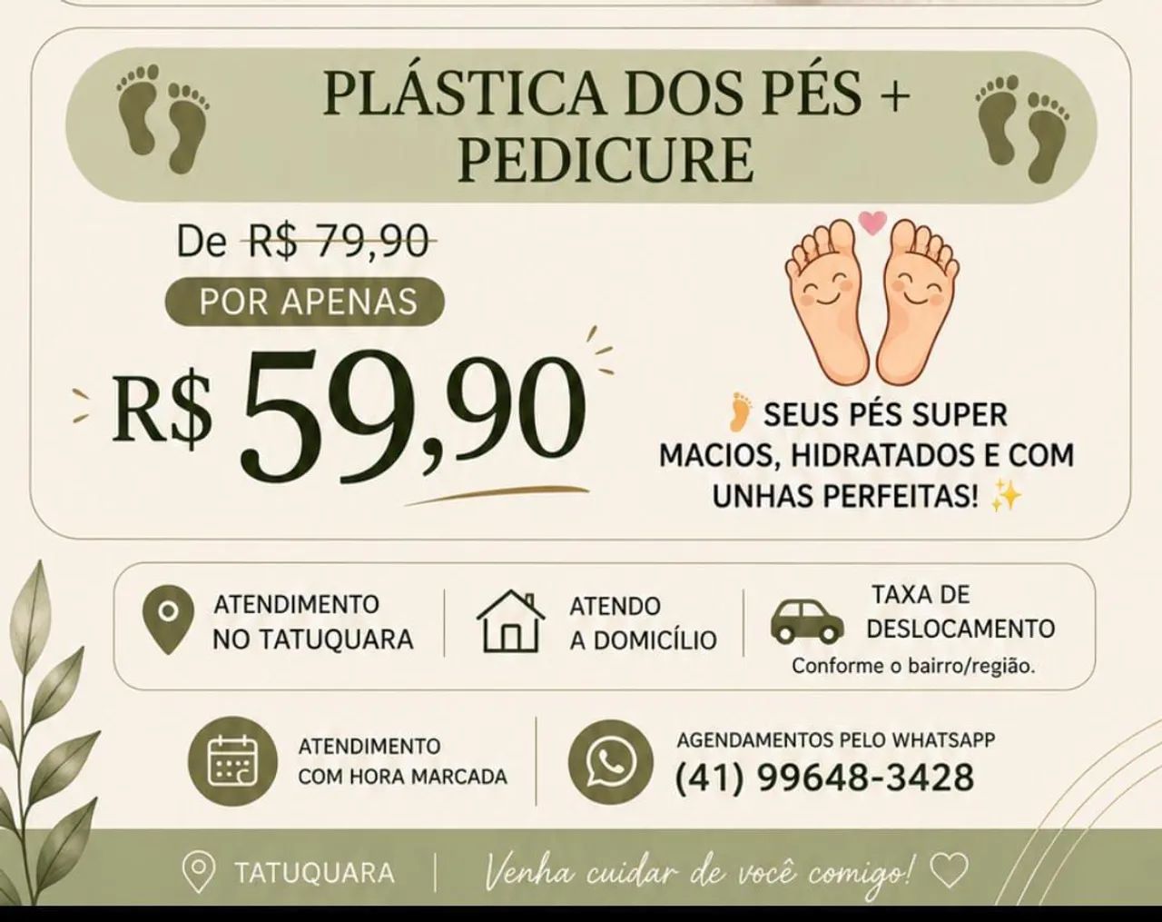 Manicure e Pedicure | Tatuquara | Atendimento a Domicílio - Foto 4