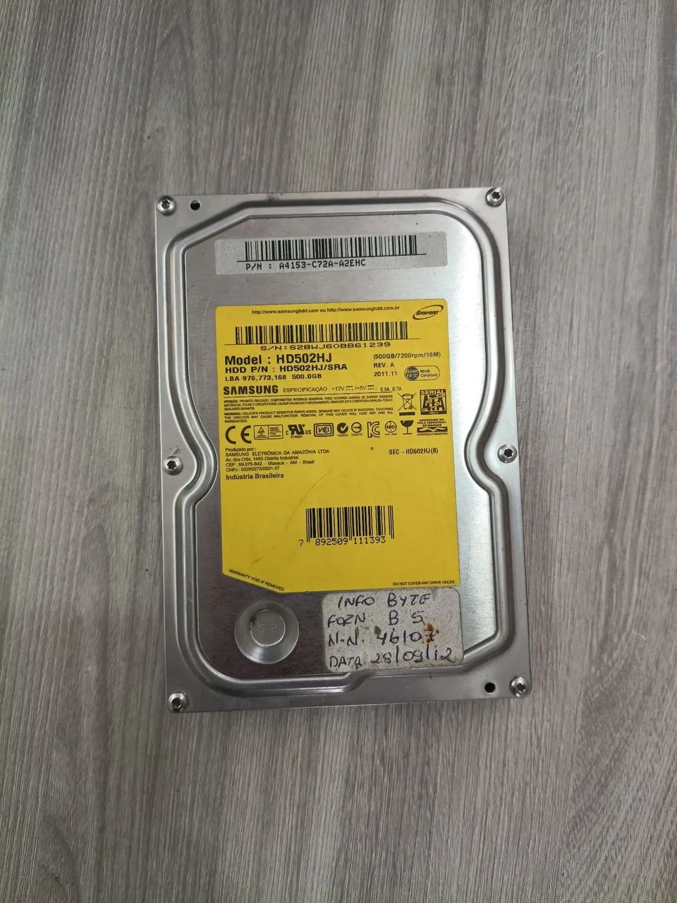 HD PC DESKTOP SAMSUNG 500GB