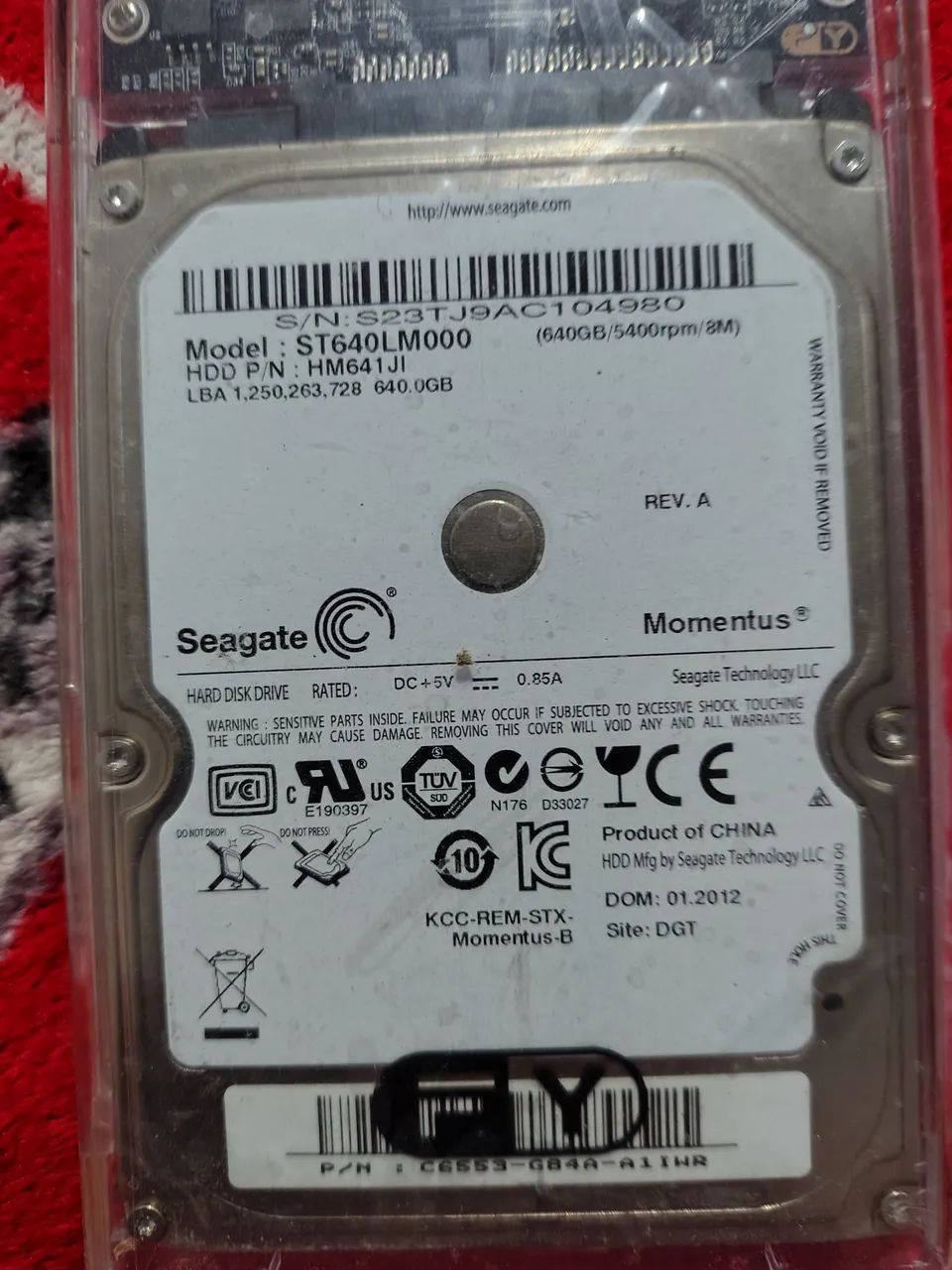 Hd notebook 640 gigas . Funcionando perfeitamente já vai com adaptador. Valor 250 reais. - Foto 3
