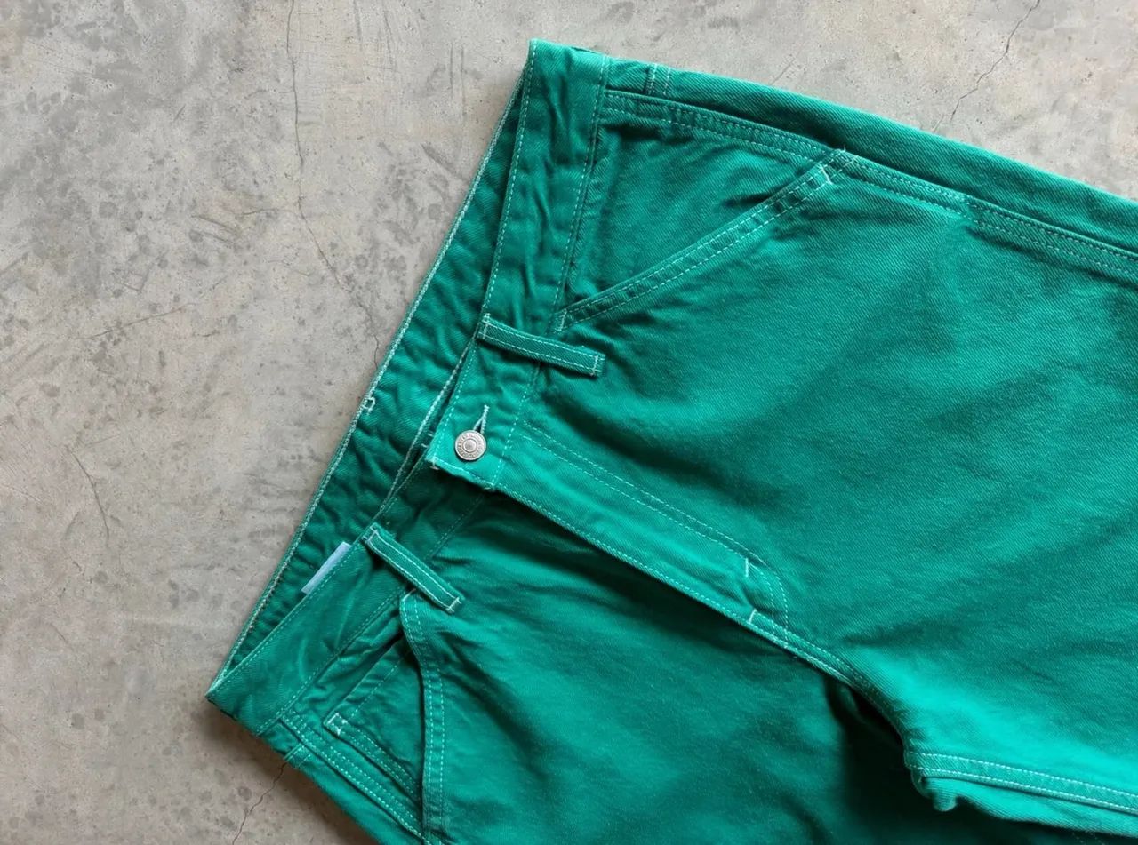 calça levi's carpenter verde vintage - Foto 3