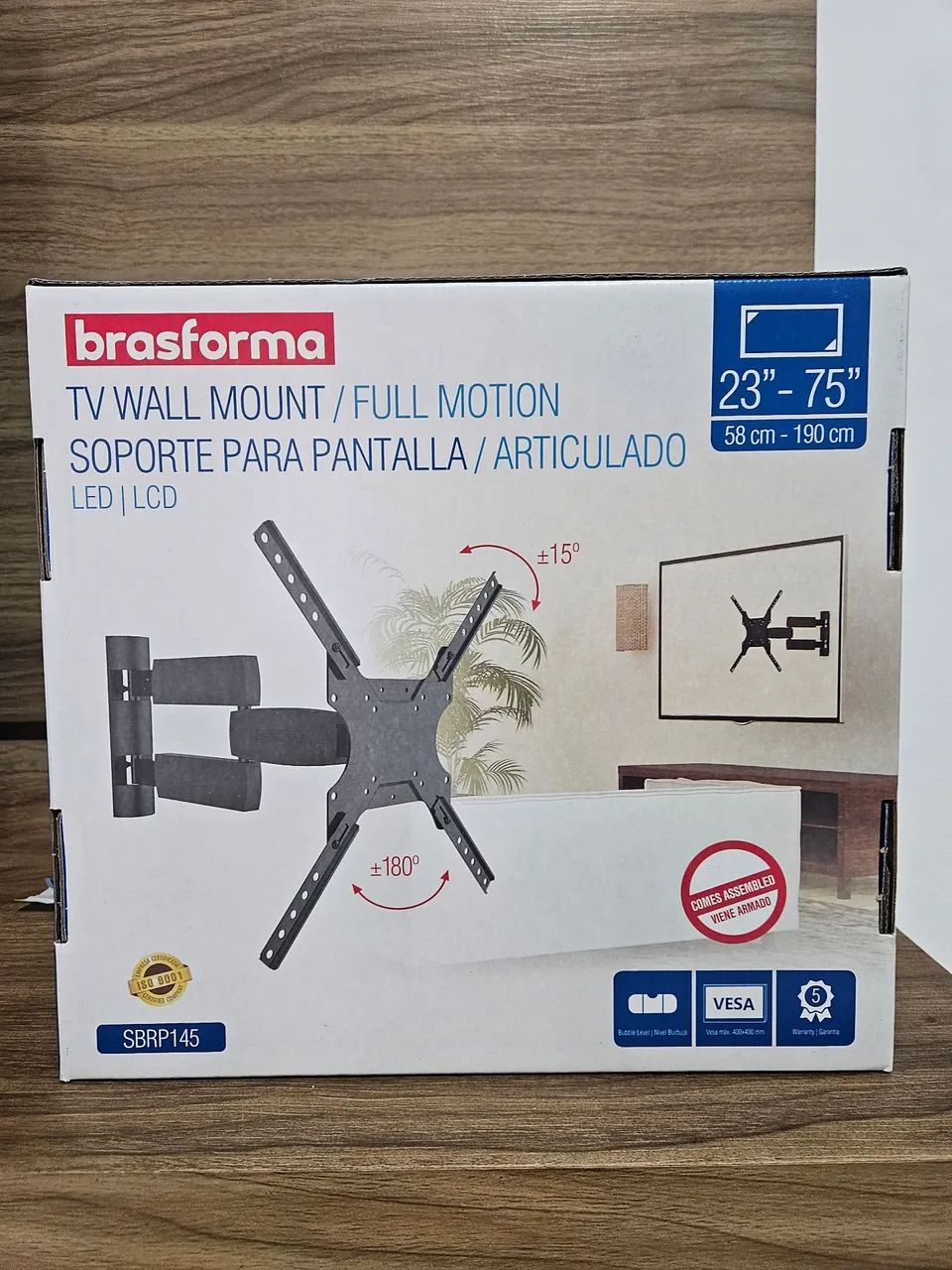 Suporte móvel para TVs gigantes de 23 a 75 polegadas. - Foto 5