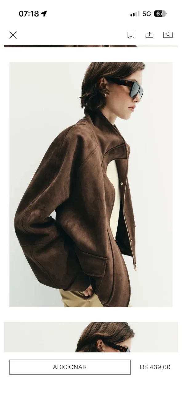 Jaqueta oversized Zara