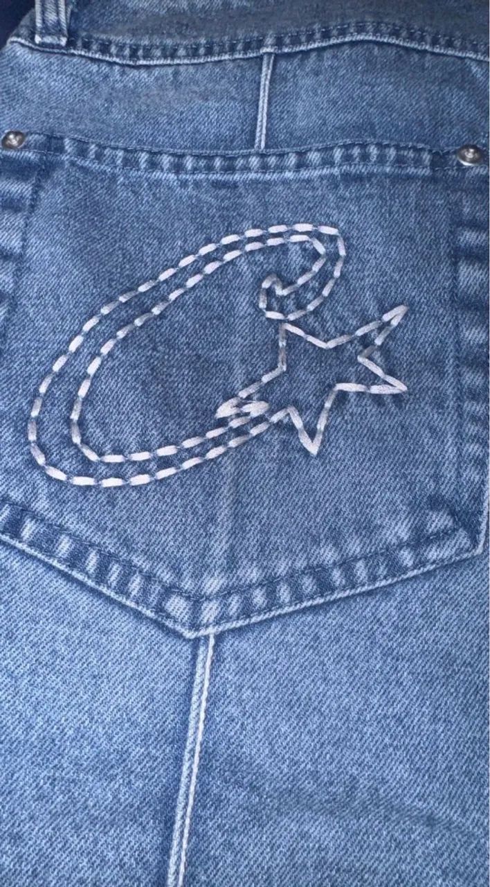 jorts corteiz denim genes azul M - Foto 5