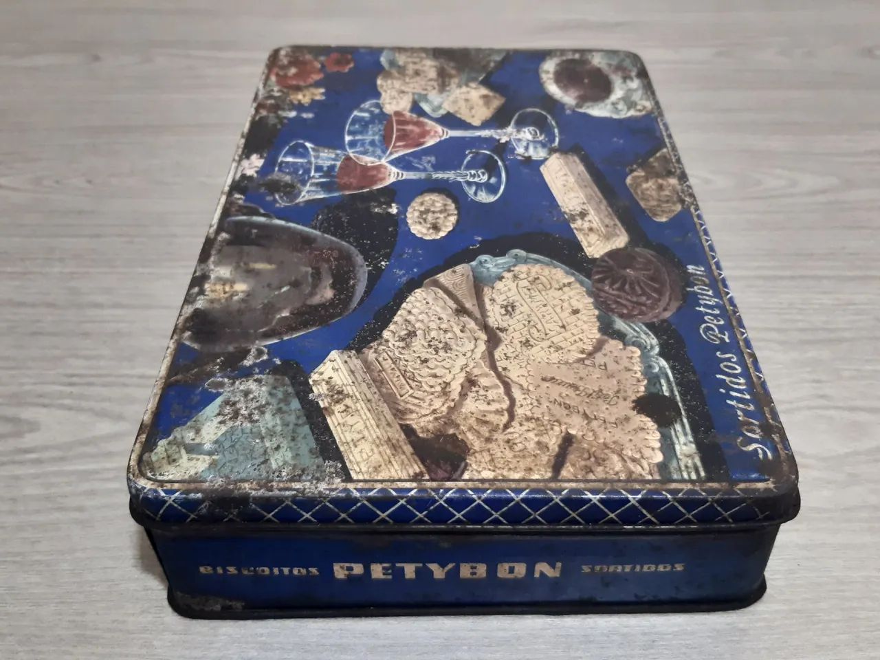 Lata Antiga Biscoitos Petybon - Foto 3