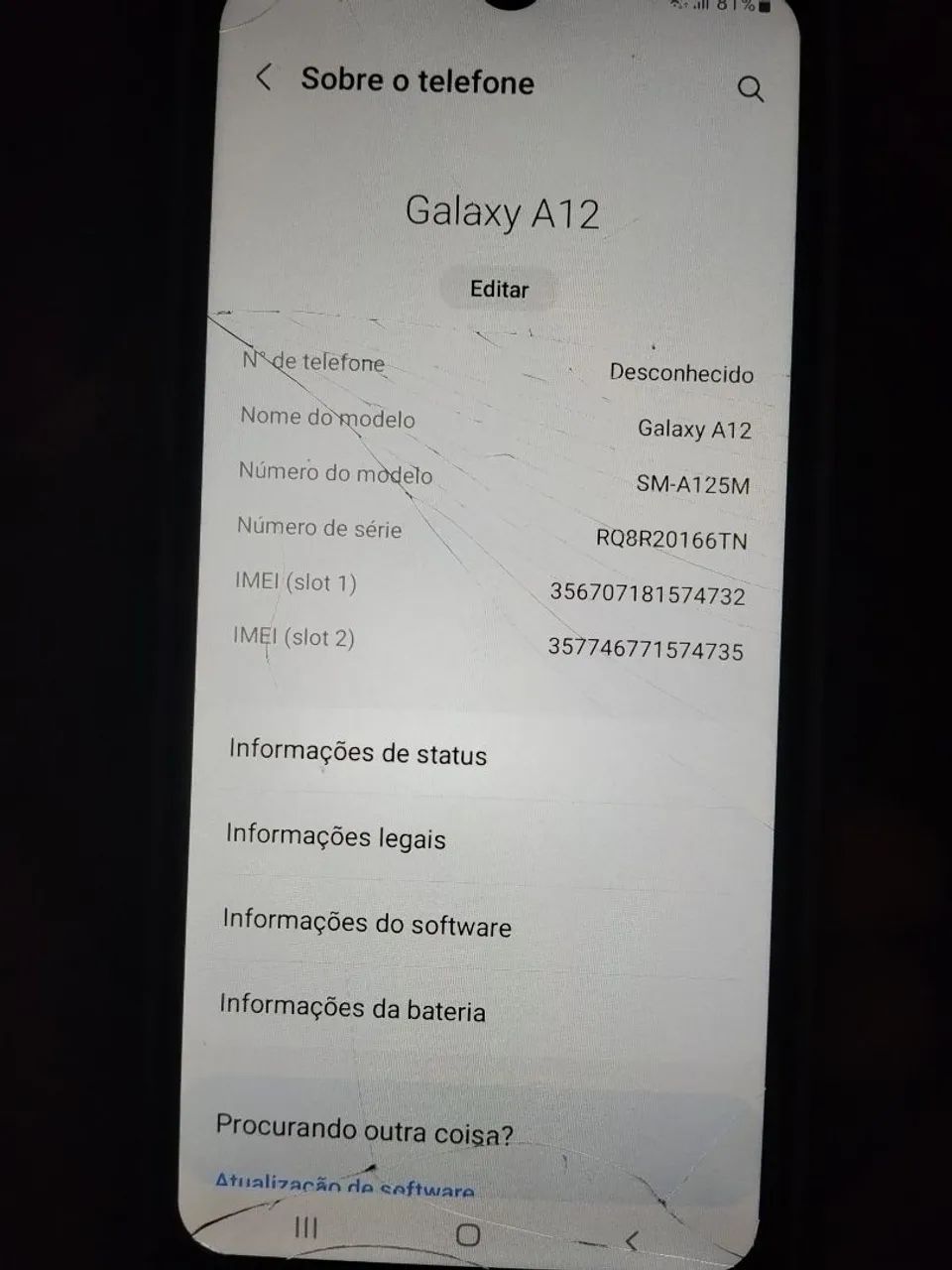 Celular Samsung A12