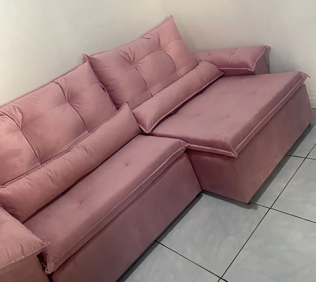 Sofá retrátil reclinável 2 lugares