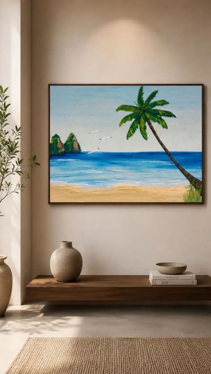 Quadro para sala moldurado